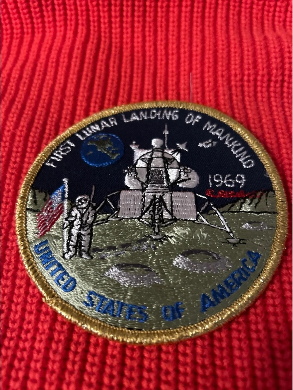 Vintage Apollo 11 First Lunar Landing Patch 1969